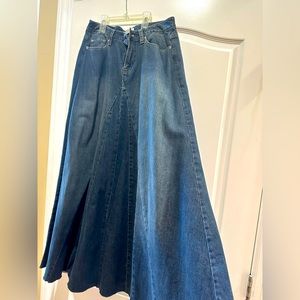 Talbots Maxi Jean Skirt